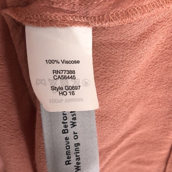 Madewell Lace Up Peasant Top Dusty‎ Rose Size Small - Picture 6 of 9